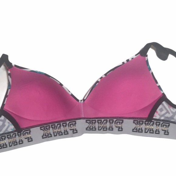 VS Pink Wear Everywhere Floral Print T-shirt Bra - Picture 7 of 9